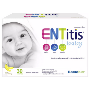 ENTitis Baby saszetki o smaku bananowym 30 szt.