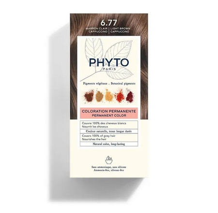 PHYTO PHYTOCOLOR 6.77 Farba do włosów Jasne Brązowe Capuccino