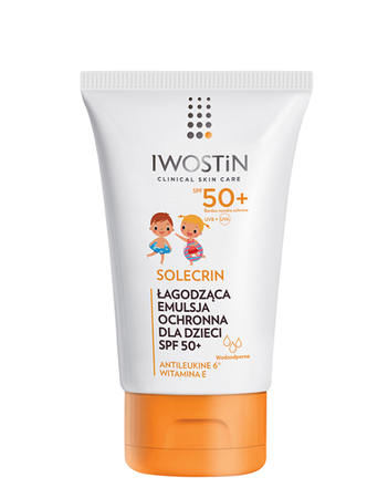 Iwostin Solecrin łagodząca emulsja ochronna dla dzieci SPF50+, 100ml