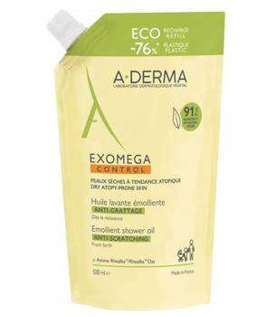  ADERMA EXOMEGA CONTROL Olejek emolient pod prysznic 500 ml (opakowanie uzupełniające)