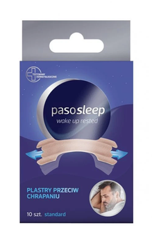 PasoSleep Wake up Rested Standard Plastry przeciw chrapaniu 10 sztuk