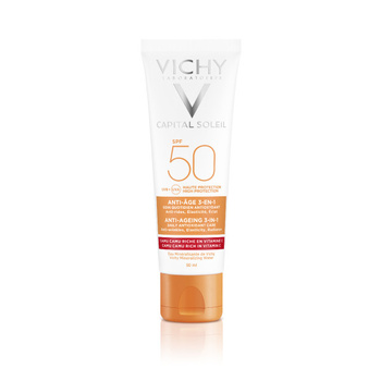 VICHY Capital Soleil Krem przeciwstarzeniowy 3 w 1, SPF50+, 50ml