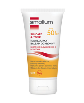 Emolium SUNCARE ATOPIC Nawilżający Balsam Ochronny SPF 50+, 150ml