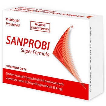 Sanprobi Super Formula, 40 kapsułek - Produkt bezglutenowy