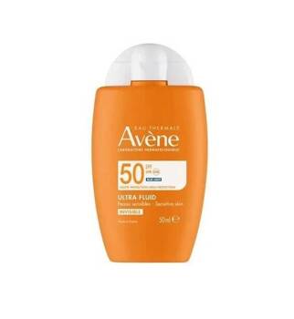  AVENE SUN SPF 50+ ULTRAFLUID niewidoczny na skórze 50 ml