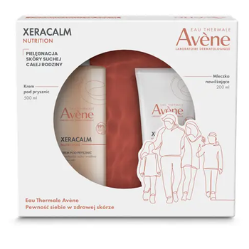 Avene Xeracalm nutrition Zestaw (Krem pod prysznic 500ml + Mleczko nawilżające 200ml)