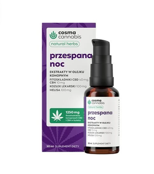 Cosma Cannabis Przespana Noc krople 30 ml