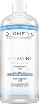 DERMEDIC HYDRAIN 3 HIALURO Płyn micelarny 500ml