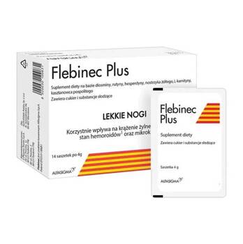 Flebinec Plus Lekkie nogi 14 saszetek po 4g