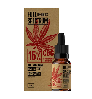 Full Spectrum 15% CBG, olejek konopny 15 ml