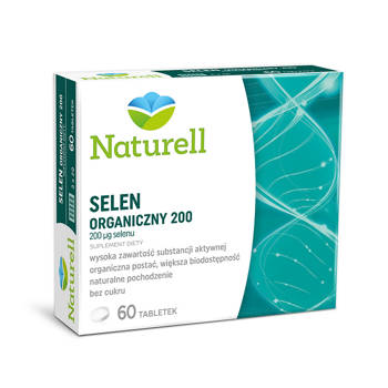 NATURELL Selen Organiczny 200 tabletki x 60 szt.
