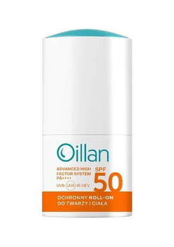 Oillan Ochronny roll-on przeciwsłoneczny SPF50 do skóry wrażliwej 50 ml