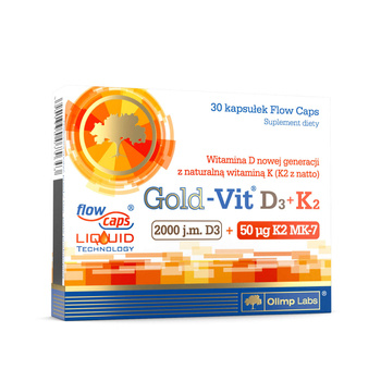 Olimp Gold-Vit D3 2000 j.m. + K2, 30 kapsułek