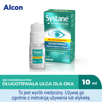 Systane Hydration nawilżające krople do oczu 10ml, Ważność do 01.11.2024