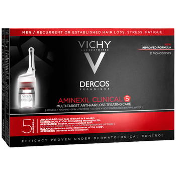 VICHY Dercos AMINEXIL CLINICAL dla mężczyzn, 21 ampułek