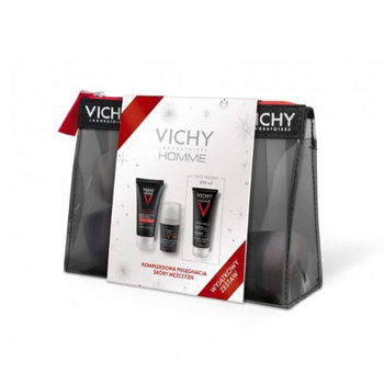 VICHY ZESTAW Homme Structure Force + Antyperspirant 72H + Hydra Mag C żel