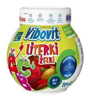 Vibovit Literki Żelki 50 sztuk