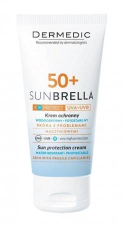  Dermedic Sunbrella Krem ochronny SPF 50+, Skóra naczynkowa 50g