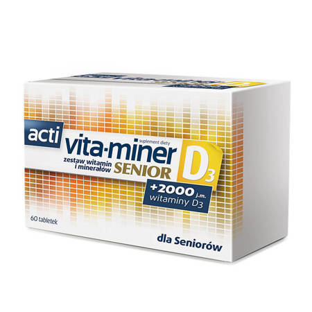 Acti Vita-miner Senior D3 tabletki x 60 szt.