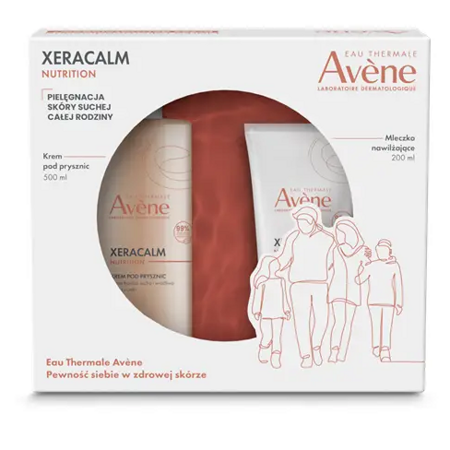 Avene Xeracalm nutrition Zestaw (Krem pod prysznic 500ml + Mleczko nawilżające 200ml)