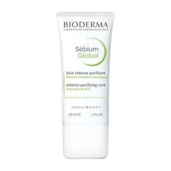 BIODERMA SEBIUM GLOBAL Krem przeciwtrądzikowy 30ml, Data ważności 30.09.2024