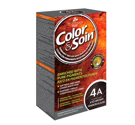 COLOR & SOIN Farba do włosów 4A 135 ml