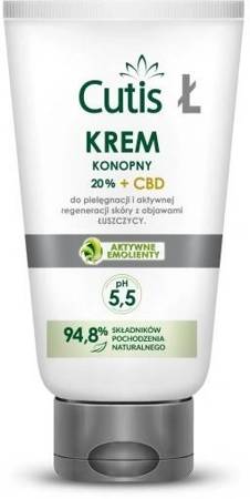 CUTIS Ł - ŁUSZCZYCA krem konopny 20% + CBD 120ml