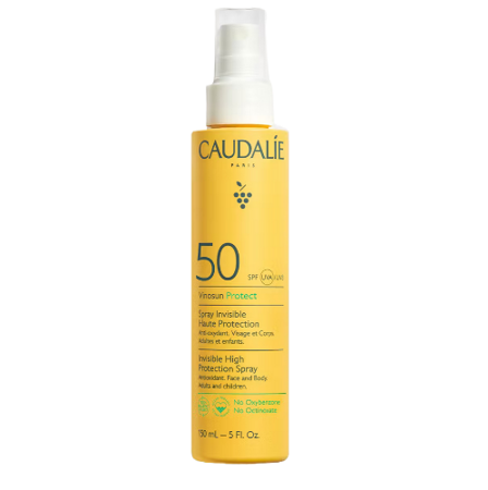 Caudalie Vinosun Protect SPF50+, Niewidoczny spray o wysokiej ochronie 150ml