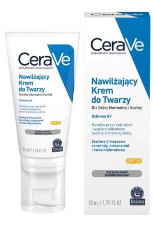 CeraVe Nawilżający krem do twarzy SPF25, 52ml