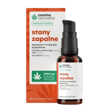 Cosma Cannabis Stany Zapalne krople 30ml