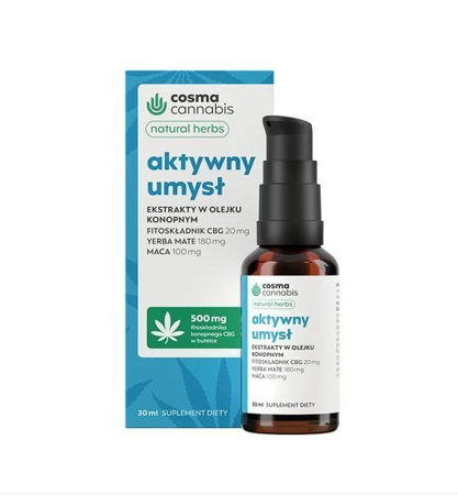 Cosma Cannabis aktywny umysł krople 30 ml