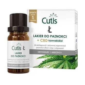 Cutis Ł lakier do paznokci + CBD Kannabidiol 10ml