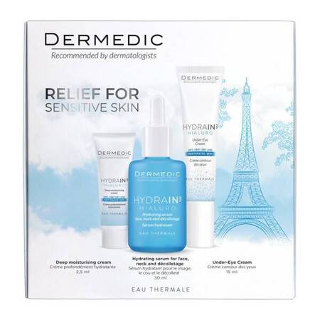 DERMEDIC HYDRAIN3 Relief for sensitive skin zestaw 