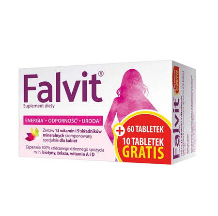 Falvit 60 tabletek + 10 tabletek gratis