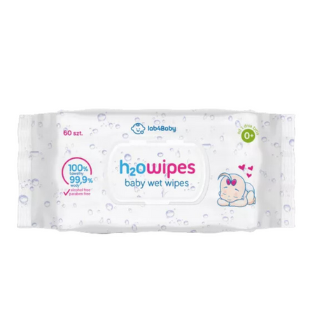 H2O WIPES Chusteczki nawilżane 60 szt.