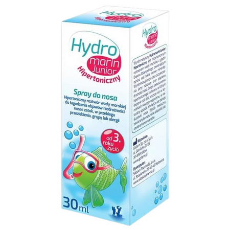 HYDROMARIN JUNIOR Spray Hipertoniczny od 3 roku życia 30 ml.