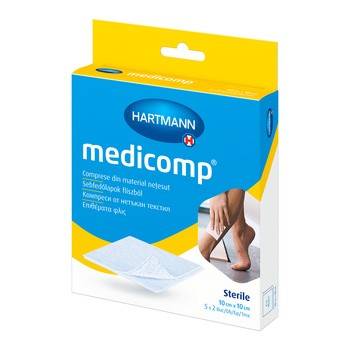 Kompresy MEDICOMP 10 x 10cm, 10 sztuk