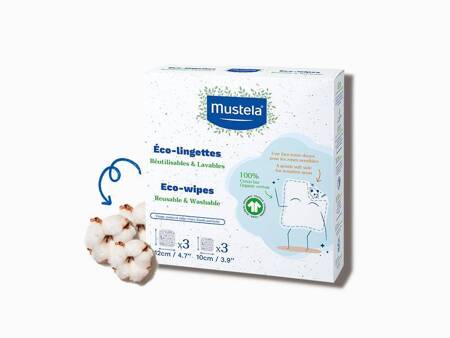 Mustela Eco Chusteczki wielokrotnego użytku 6 sztuk