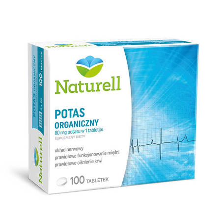 NATURELL Potas organiczny tabletki x 100 szt.