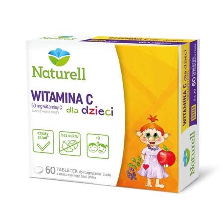 NATURELL Witamina C dla dzieci tabletki x 60 szt.