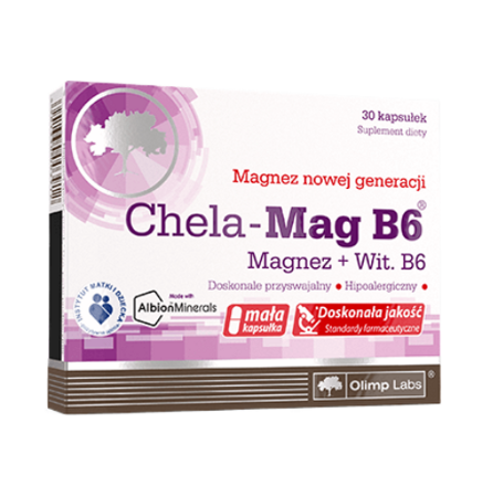 OLIMP Chela-Mag B6, 30 kapsułek, Data ważności 25.07.2024