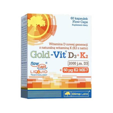 Olimp Gold-Vit D3 2000 j.m.+K2 60 kapsułek