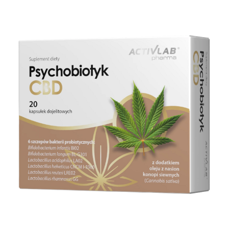 Psychobiotyk CBD 20 kapsułek dojelitowych