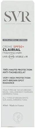 SVR CLAIRIAL CREME SPF 50+ Krem 40ml