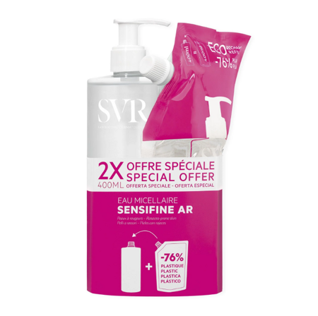 SVR Sensifine AR Zestaw Woda micelarna 400ml + Refill 400ml