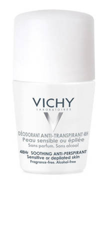 VICHY Antyperspirant kojący w kulce, skóra wrażliwa lub po depilacji 50ml