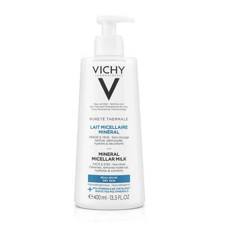 VICHY Purete Thermale mleczko micelarne skóra sucha 400ml