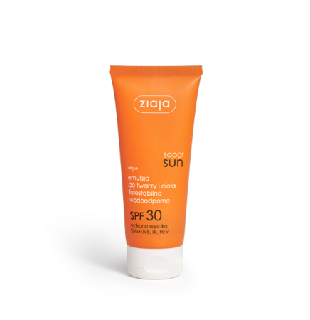 ZIAJA SOPOT SUN emulsja do twarzy i ciała SPF30 100ml