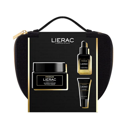 Zestaw Promocyjny Lierac Premium (jedwabisty krem 50 ml, serum 13 ml, krem pod oczy 5 ml)